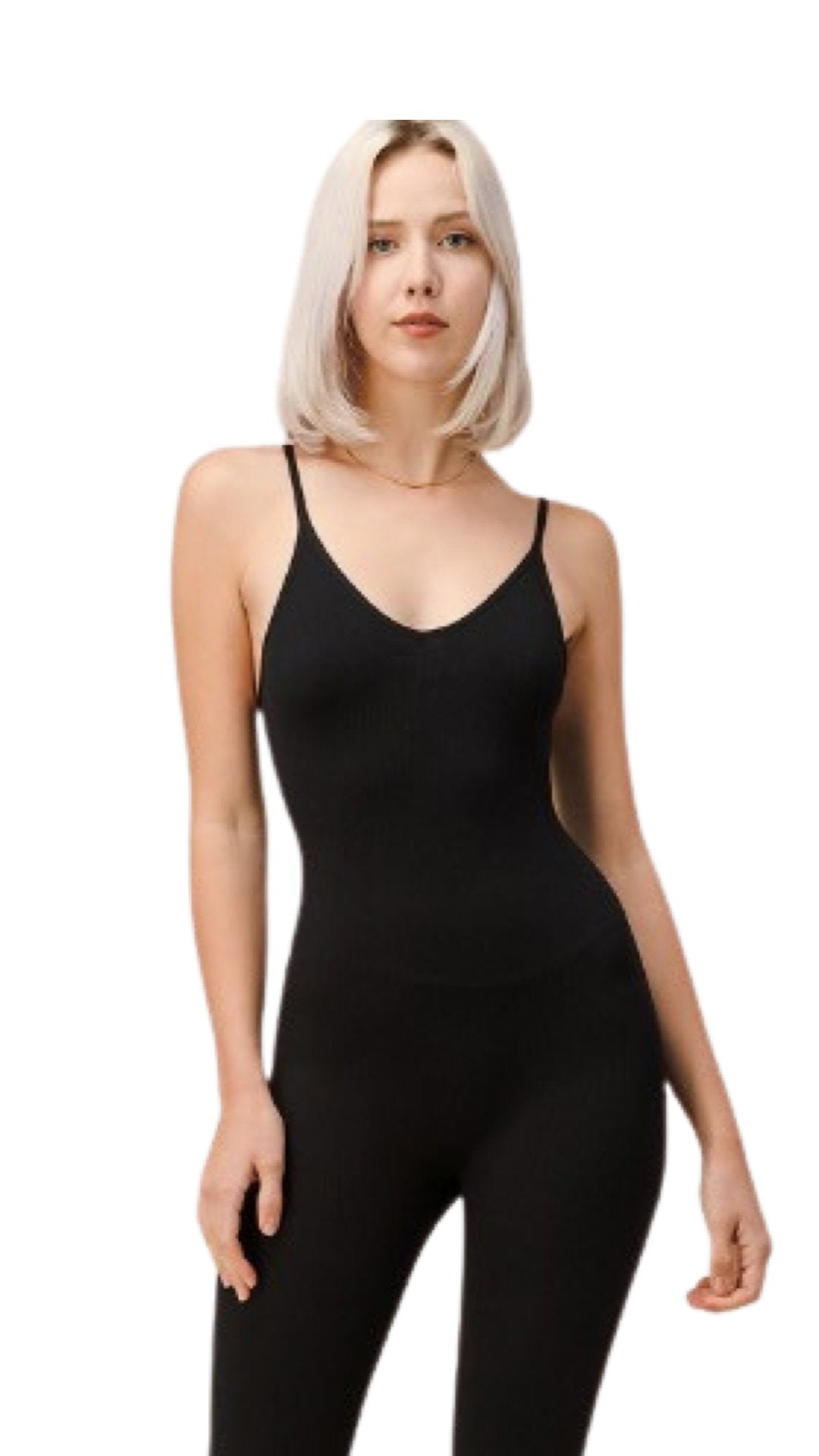 Ribbed Jumpsuit Black - Model Express Vancouver