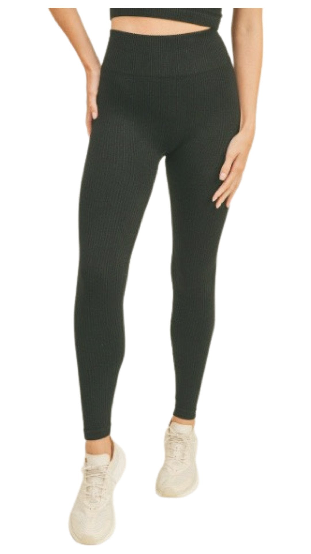 Ribbed Leggings Black - Model Express Vancouver