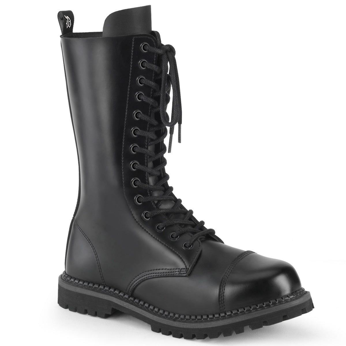 Demonia Riot-14 - Blk Leather