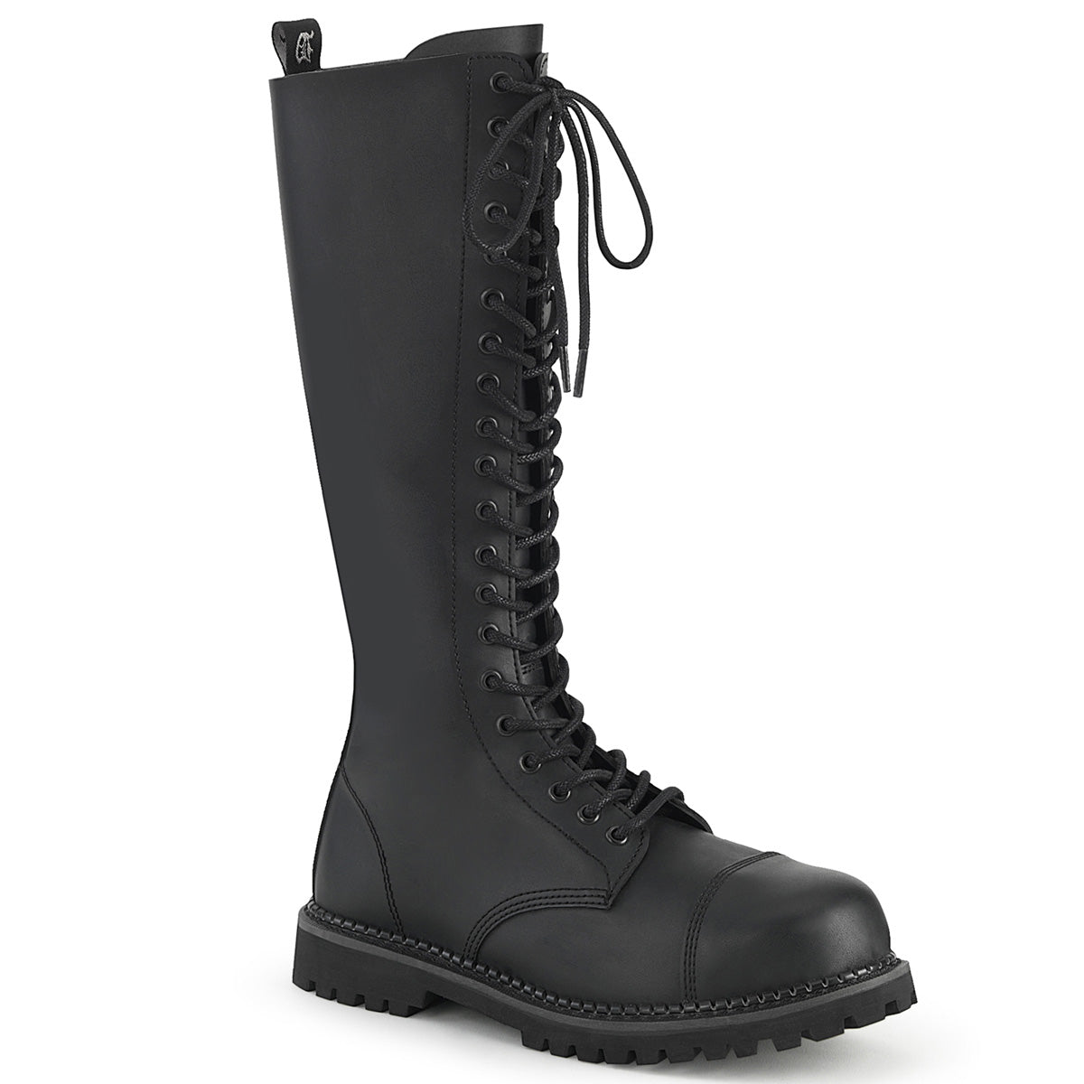 Demonia Riot-20 - Blk Vegan Leather