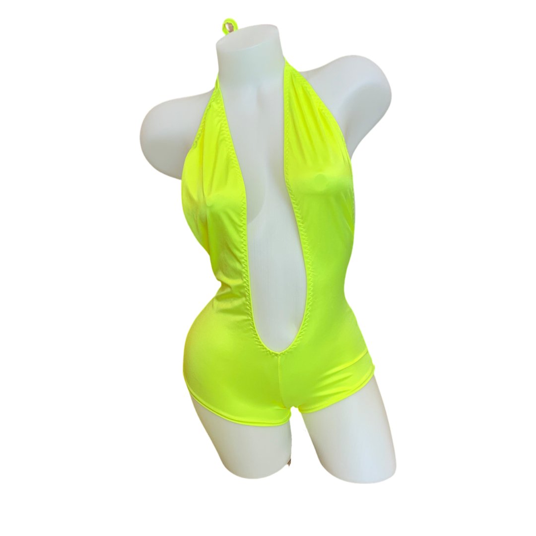 Romper Neon Yellow - Model Express VancouverBikini