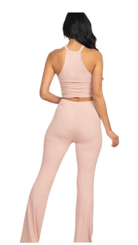 Ruched Top Boot Cut Set - Blush - Model Express Vancouver