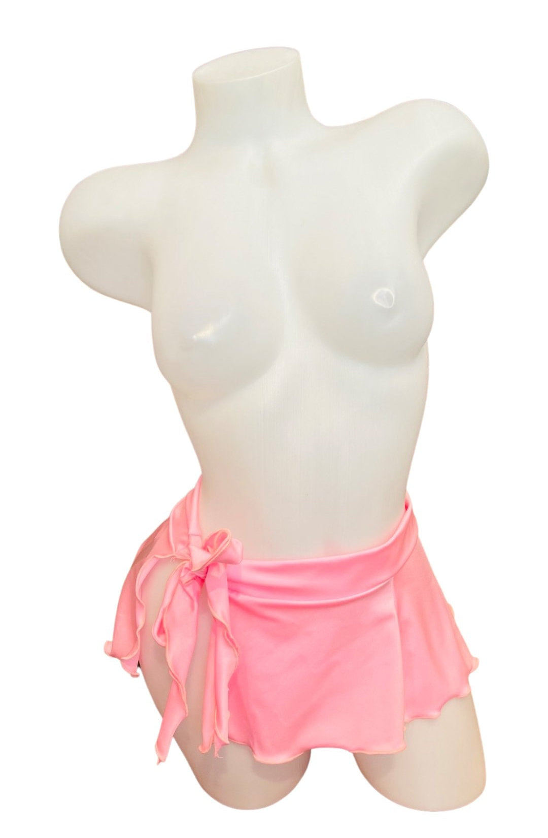 Ruffle Side Tie Skirt Baby Baby Pink - Model Express VancouverLingerie