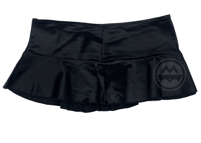 Satin Mini Skirt - Black - Model Express VancouverClothing