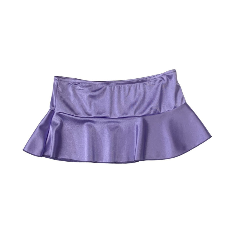 Satin Mini Skirt - Lavendar - Model Express VancouverClothing