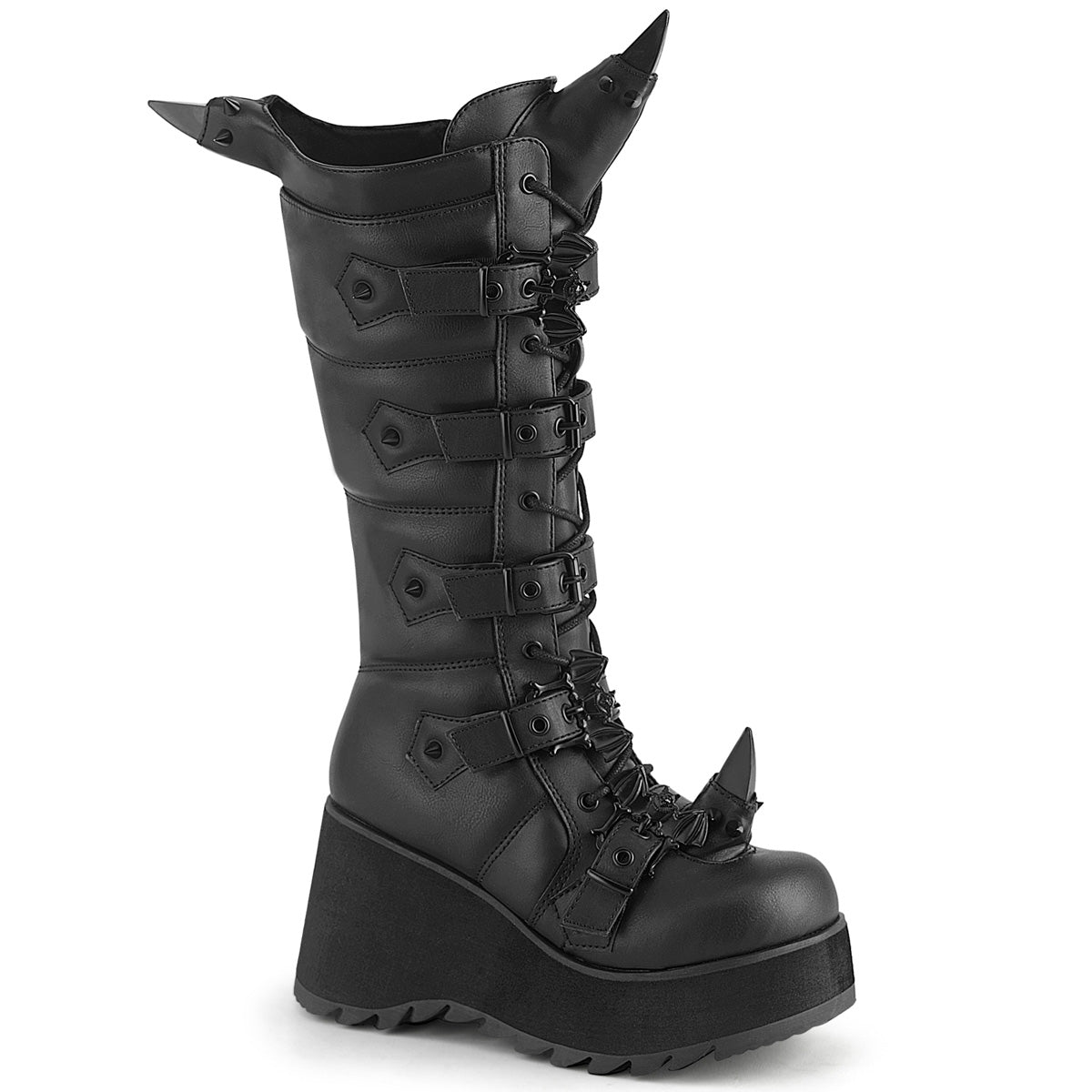 Demonia Scene-157 - Blk Vegan Leather