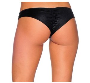 Scrunch Bottoms - Black - Model Express VancouverBikini