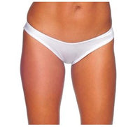 Scrunch Bottoms - White - Model Express VancouverBikini