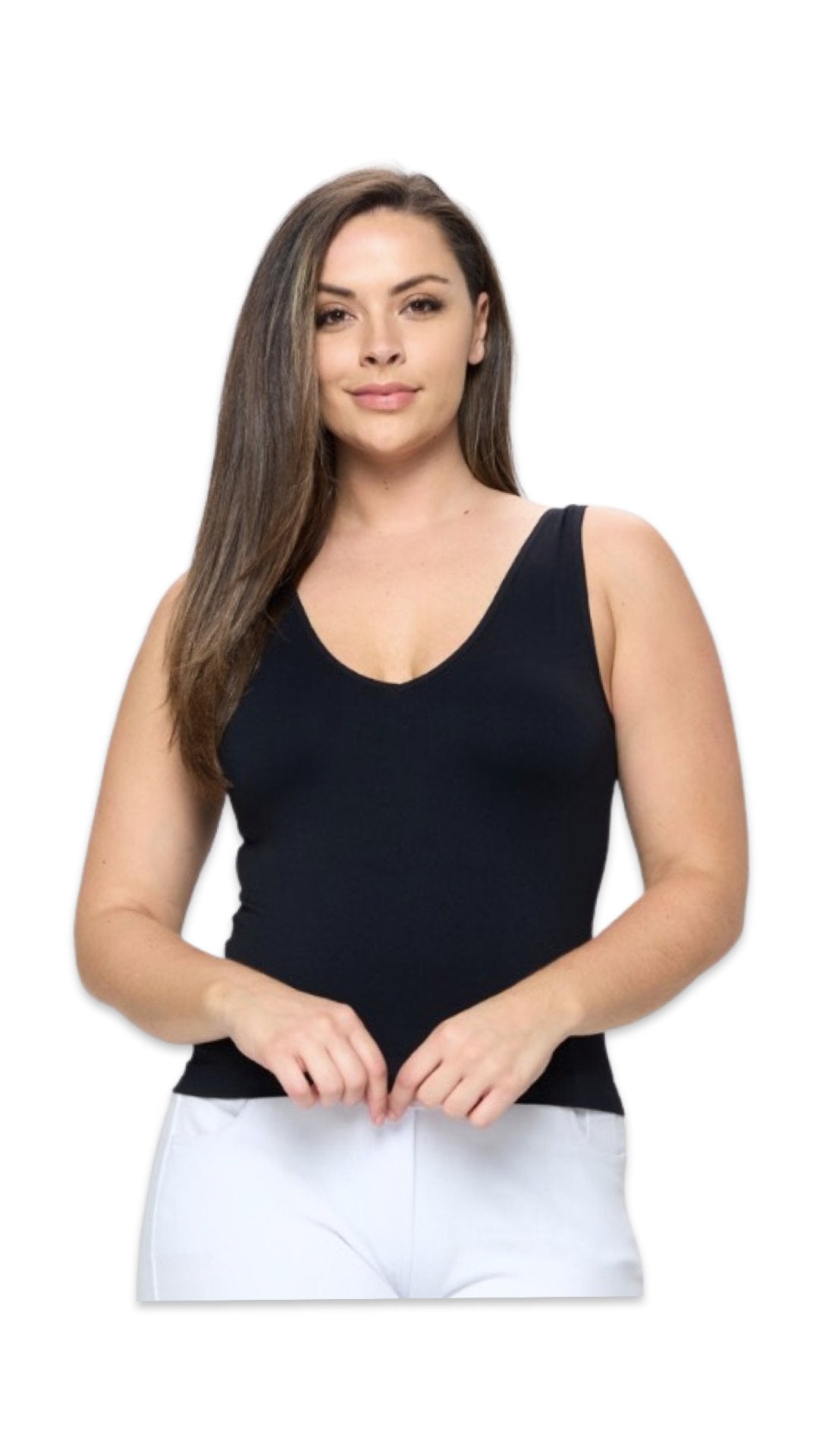 Seamless Tank Top Black - Model Express VancouverClothing