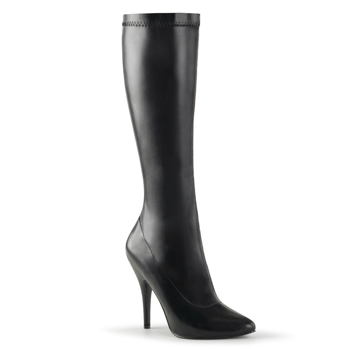 Pleasers Seduce-2000 - Blk Str Faux Leather