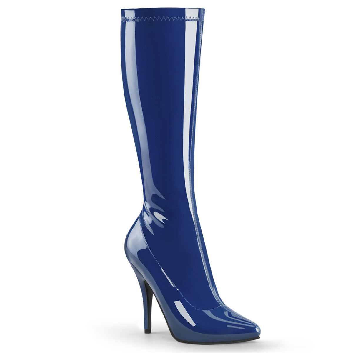Pleasers Seduce-2000 - Navy Blue Str Pat