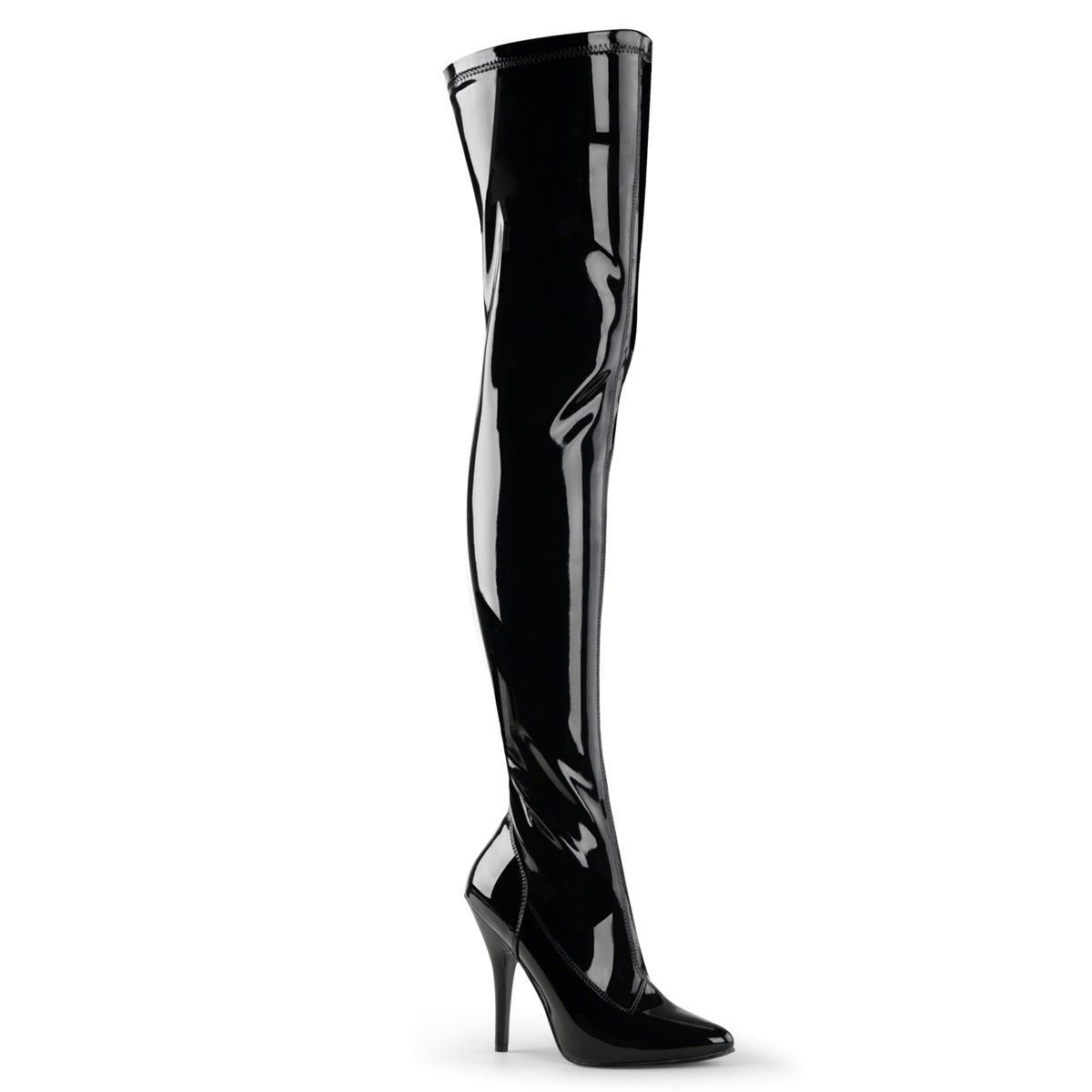 Pleasers Seduce-3000 - Blk Str Pat