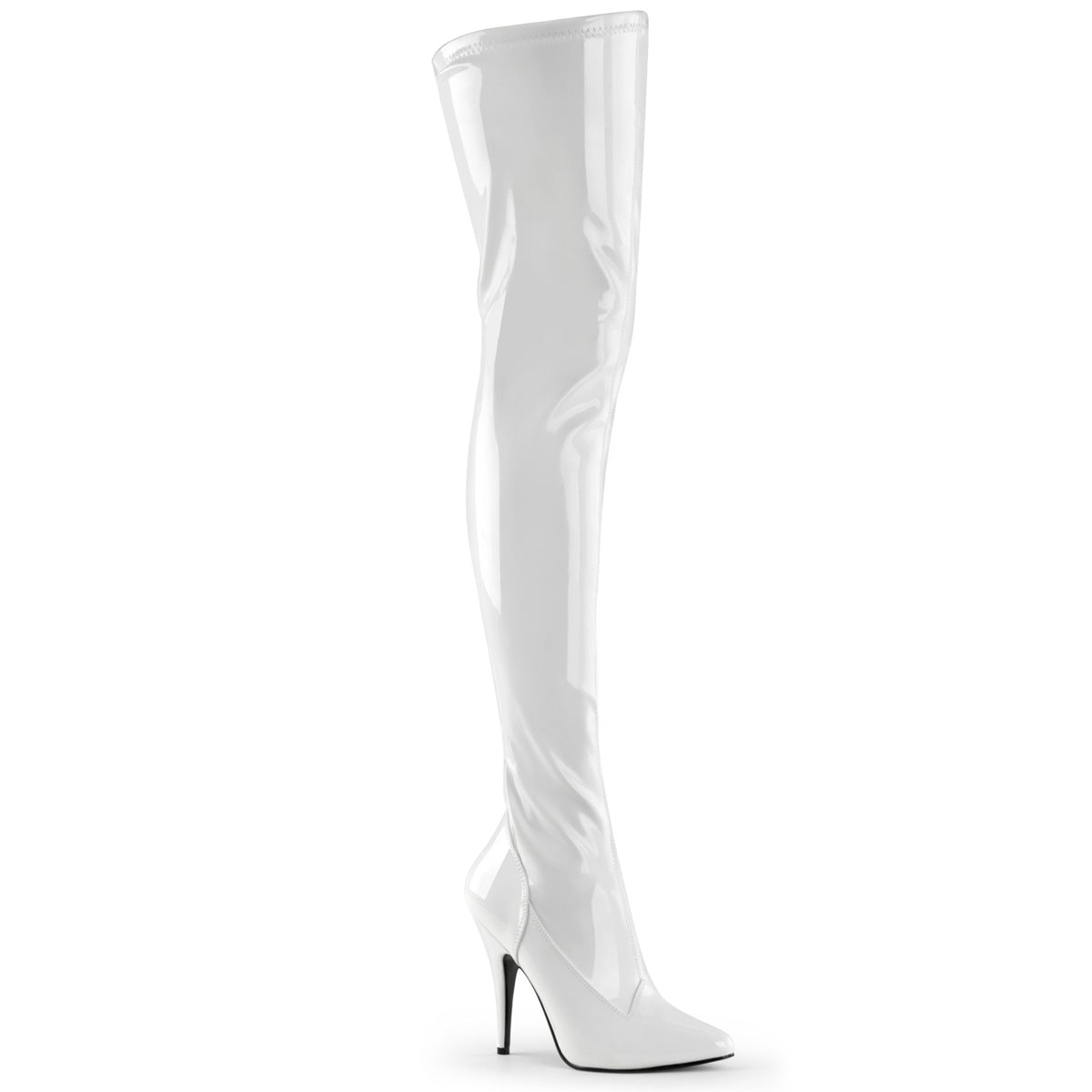 Pleasers Seduce-3000 - Wht Str Pat
