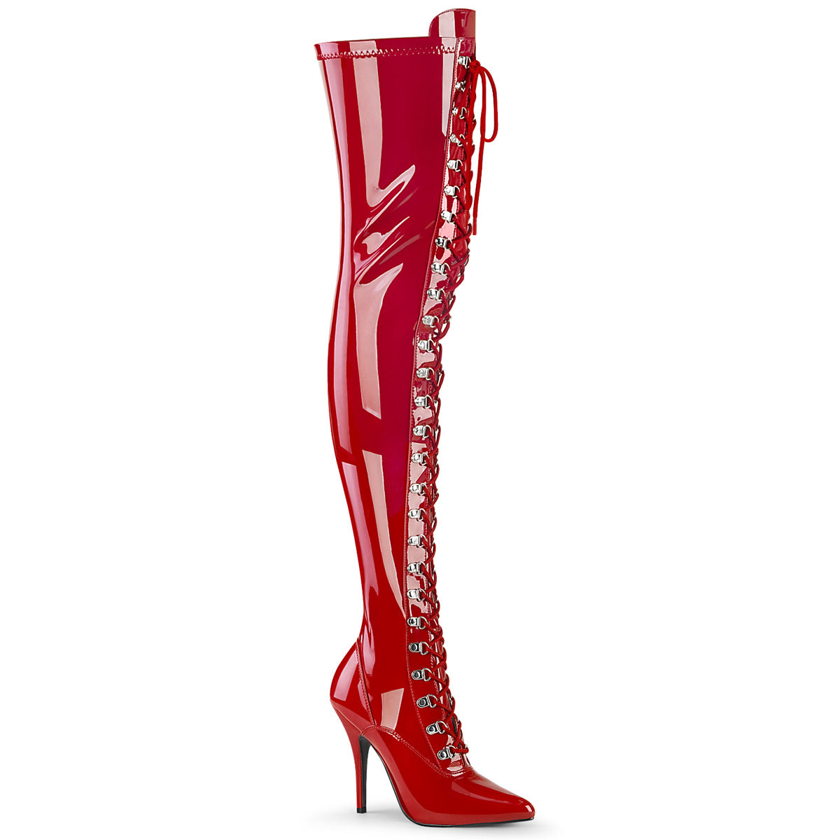 Pleasers Seduce-3024 - Red Pat