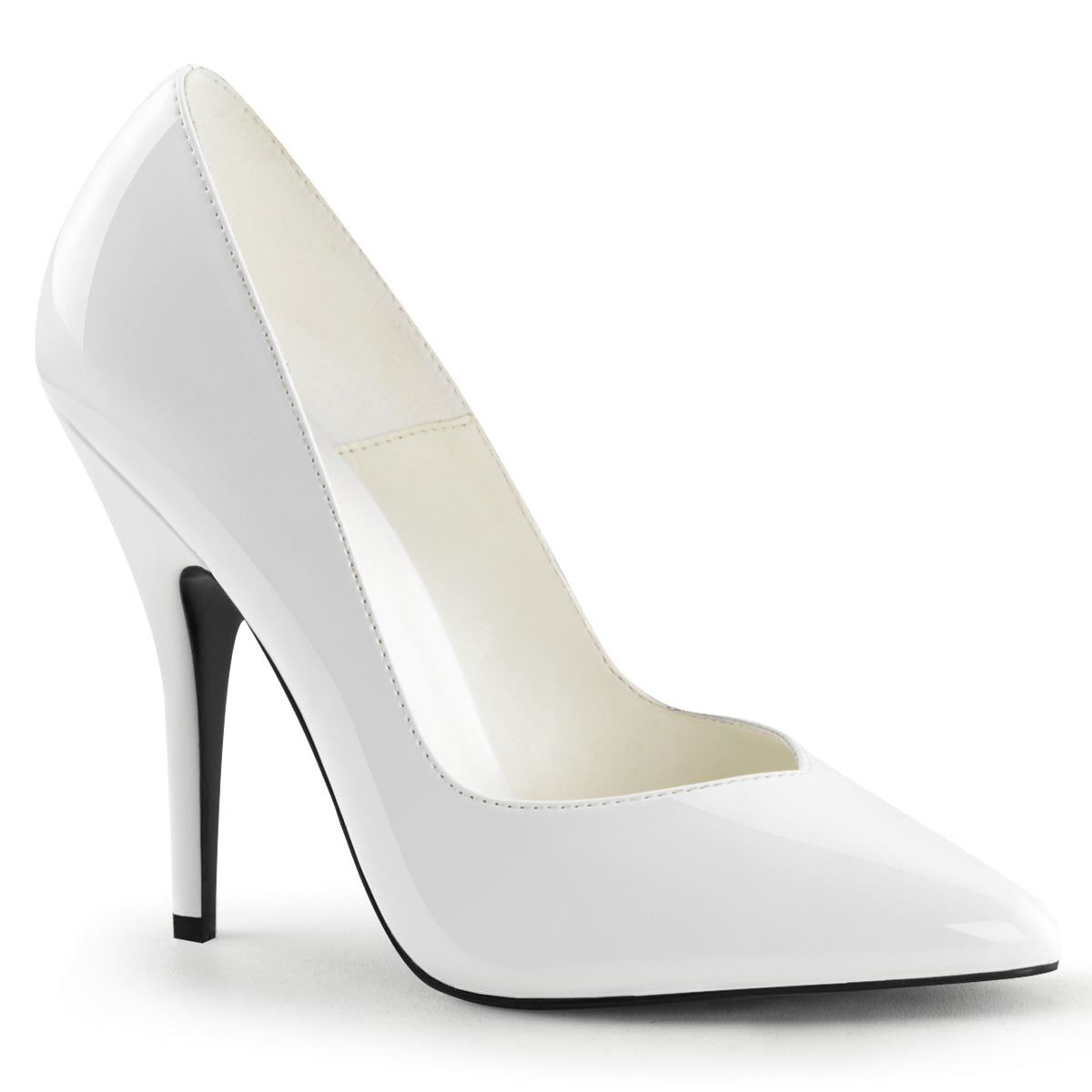 Pleasers Seduce-420V - Wht Pat