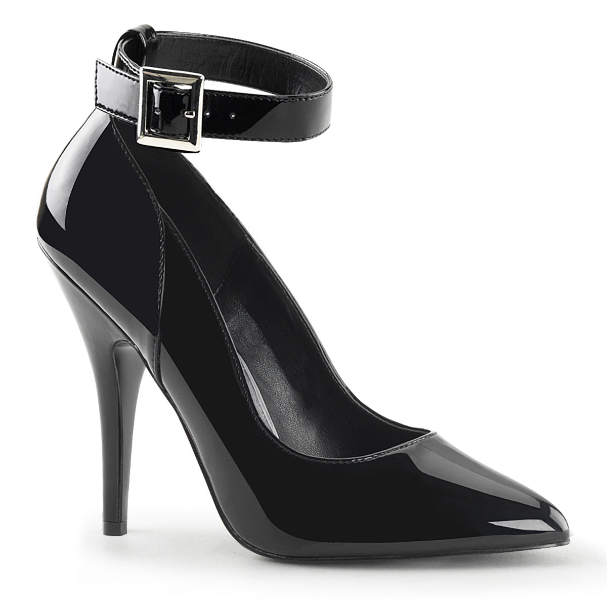 Pleasers Seduce-431 - Blk Pat
