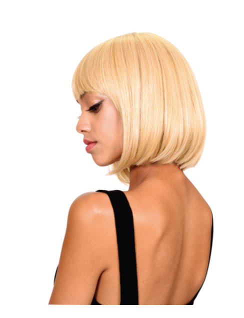 Short Bob Wig with Bangs - Ash Blonde - Model Express VancouverAccessories