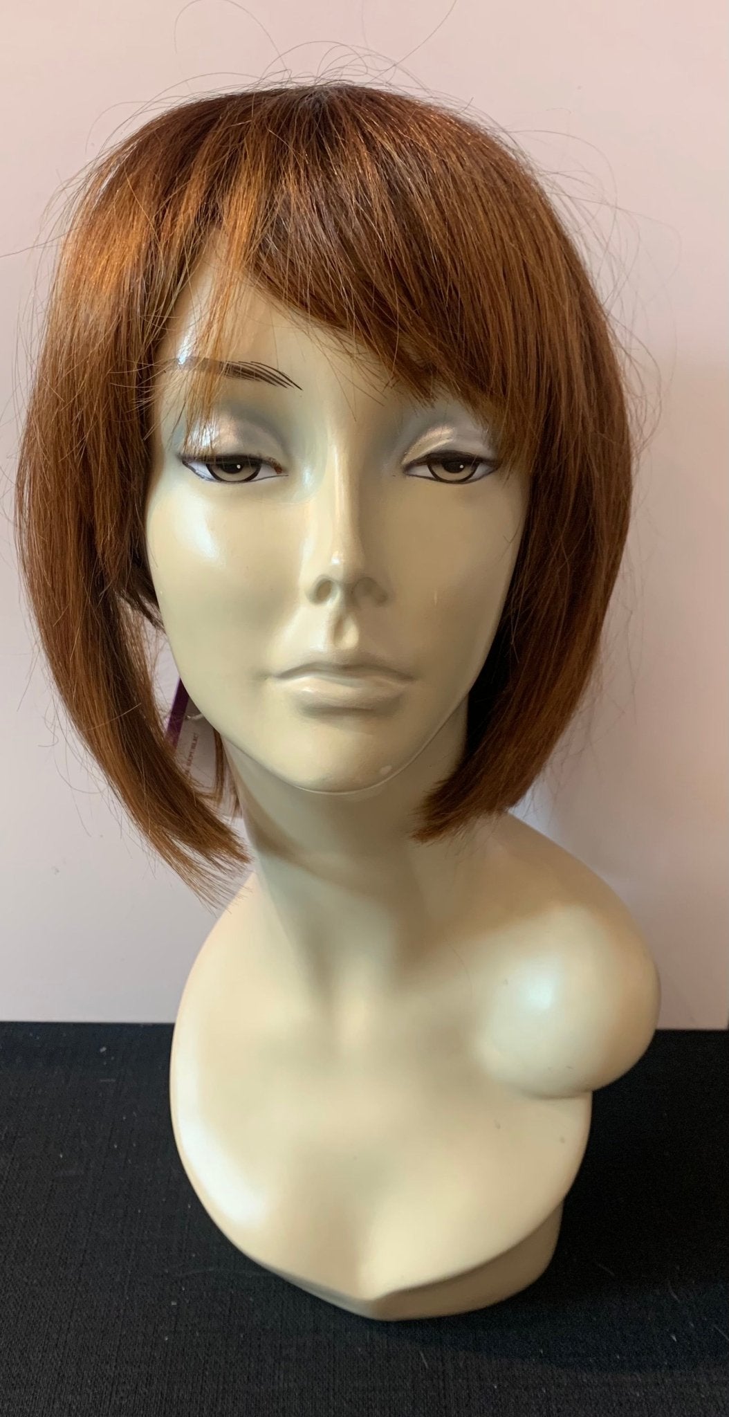 Short Bob Wig with Bangs - Auburn - Model Express VancouverAccessories