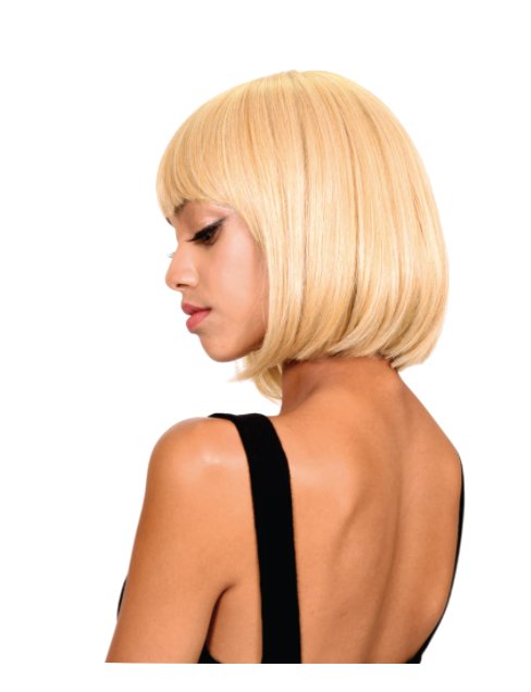 Short Bob Wig with Bangs - Off Black - Model Express VancouverAccessories