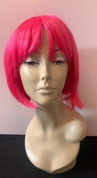 Short Bob Wig with Bangs - Pink - Model Express VancouverAccessories