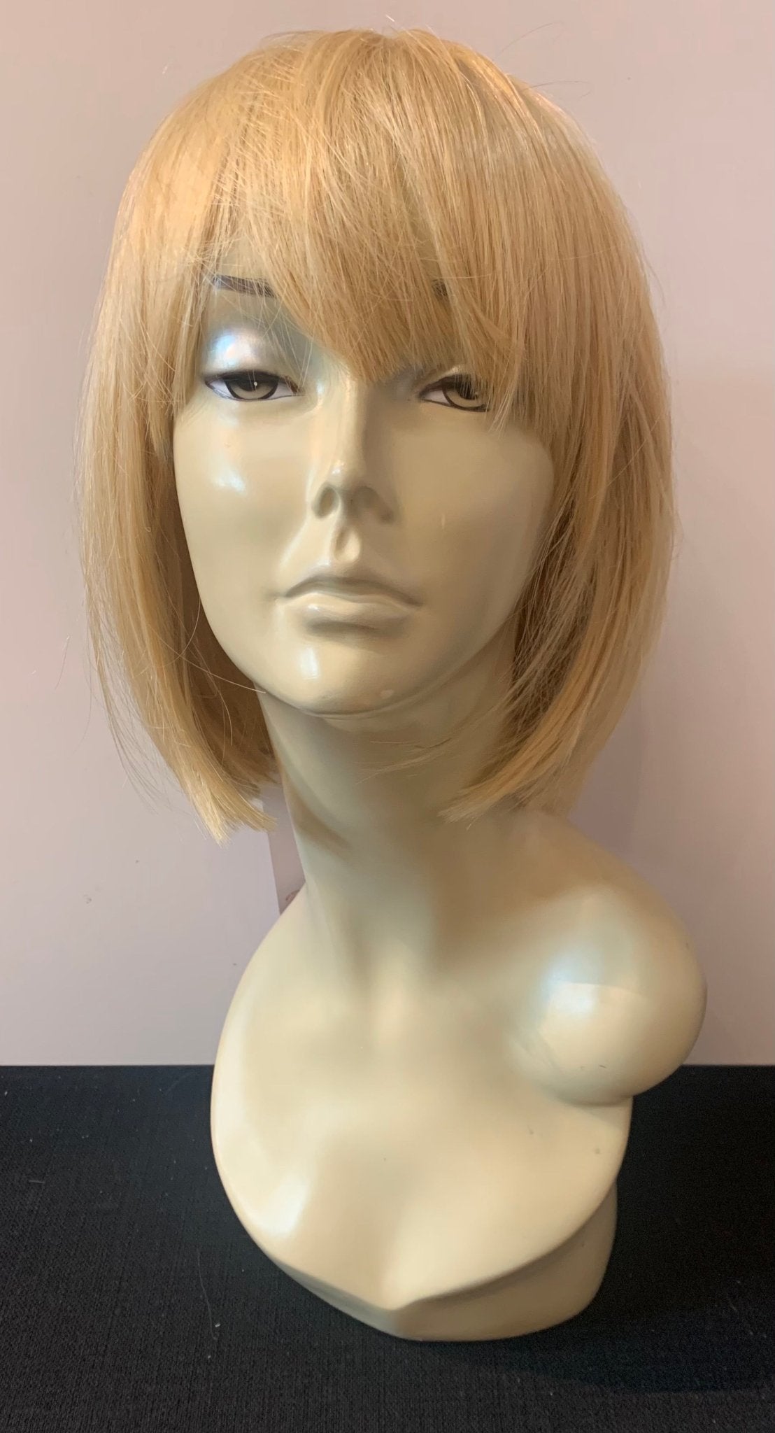 Short Bob Wig with Bangs - Tan Blonde - Model Express VancouverAccessories