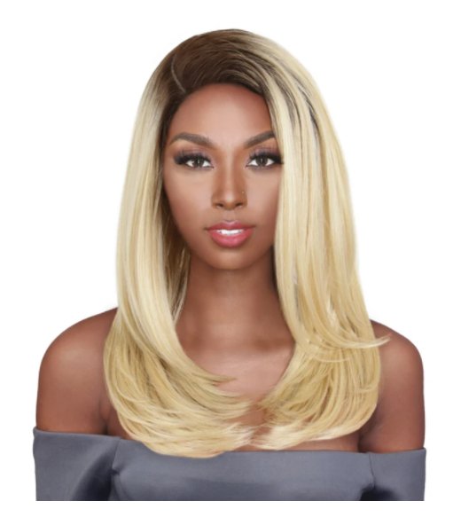 Shoulder Length Straight Wig with Lace Front - Darkest Brown - Model Express VancouverAccessories