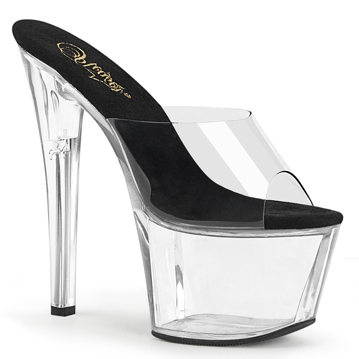 Pleasers Sky-301 - Clr-Blk/Clr