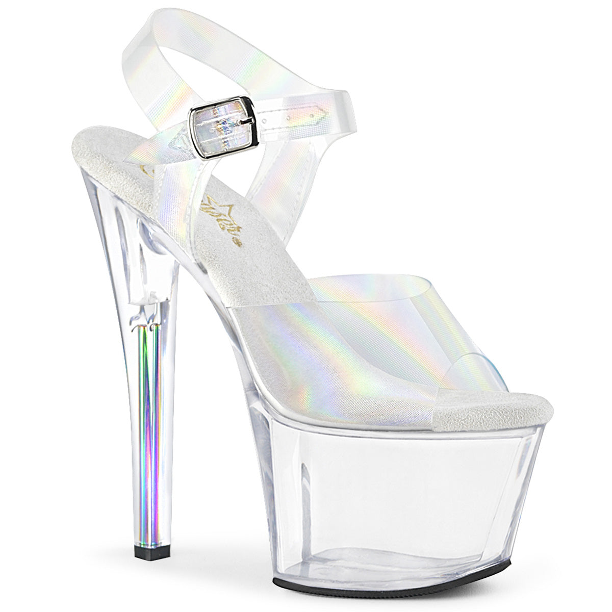 Pleasers Sky-308N-Rbh - Clr Hologram TPU/Clr