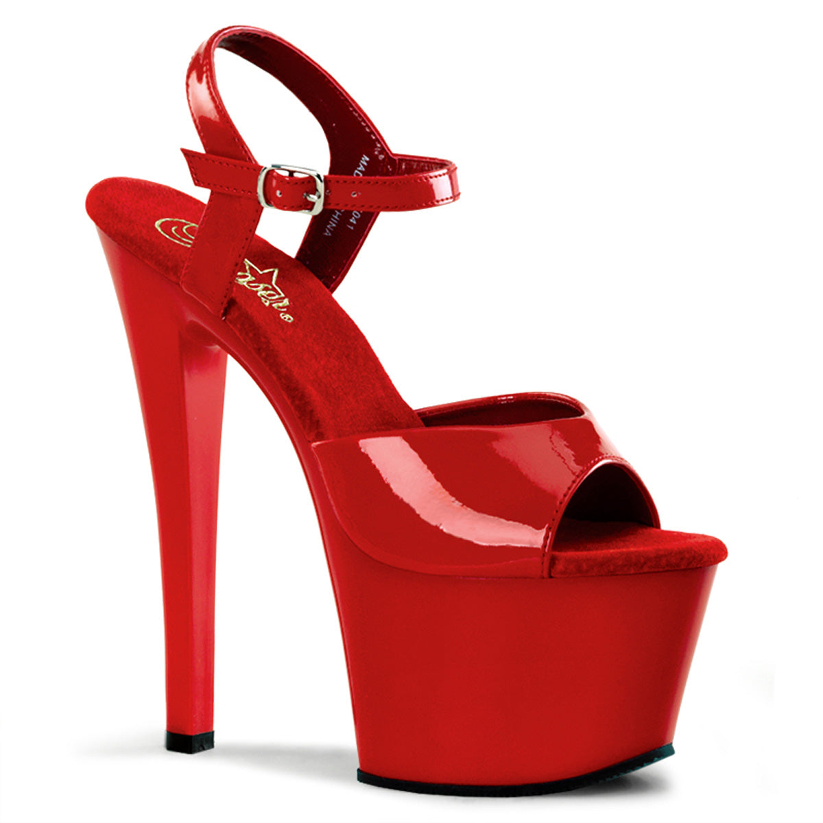 Pleasers Sky-309 - Red Pat/Red