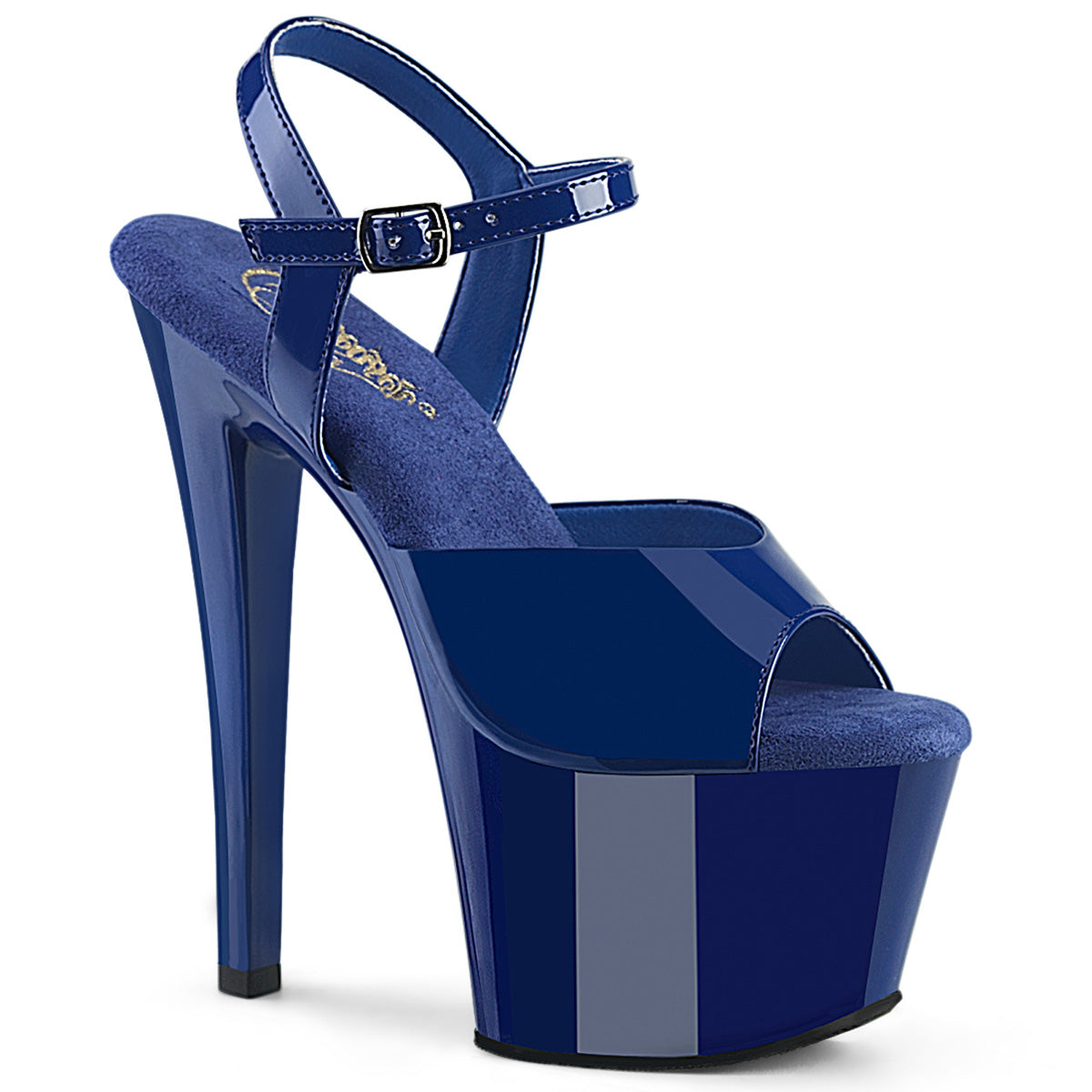 Pleasers Sky-309 - Royal Blue Pat/Royal Blue