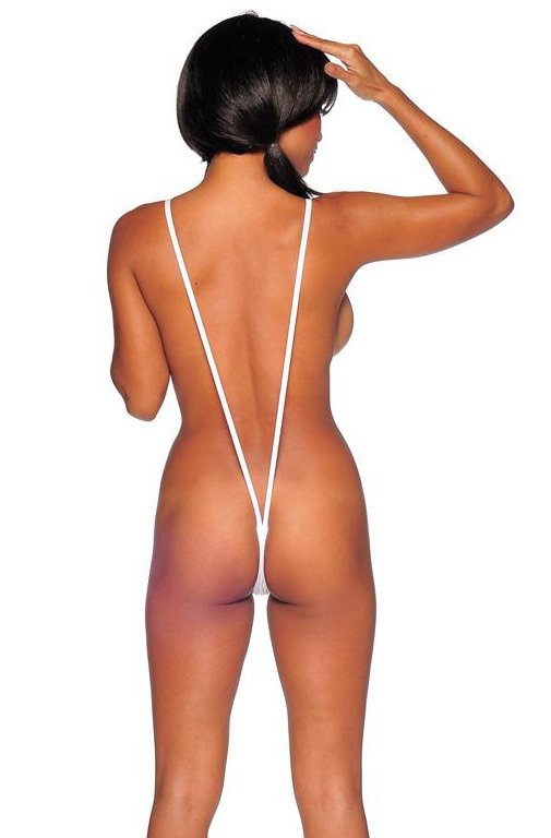 Sling Shot Bikini - White - Model Express VancouverBikini