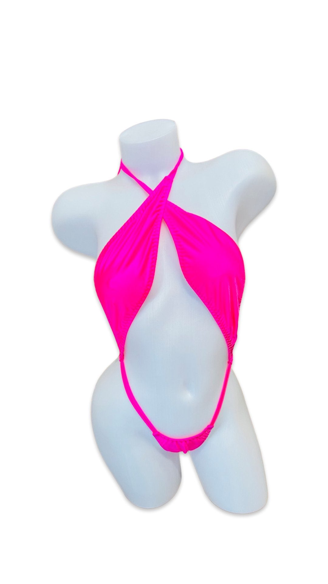 Slingshot Bikini - Neon Pink - Model Express VancouverBikini