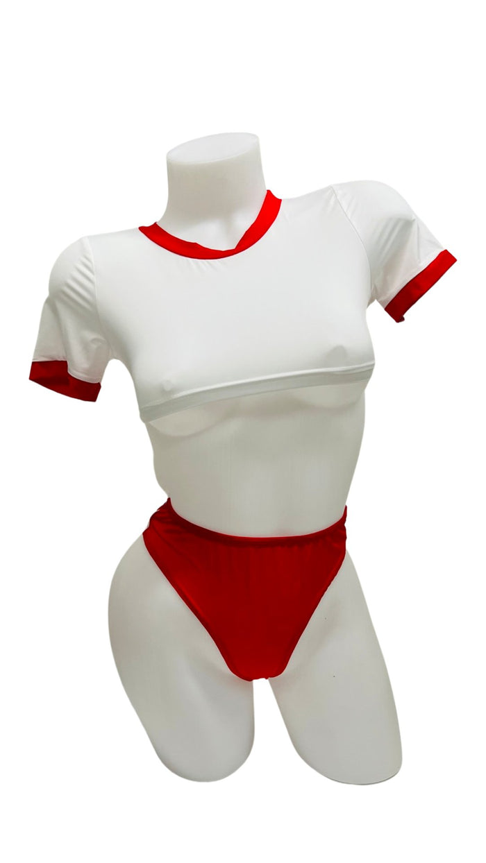 Soccer Player Costume Red - Model Express VancouverClothing