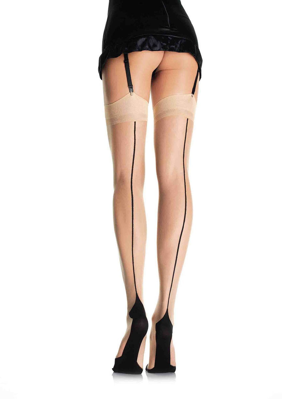Spandex Cuban Heel Stockings with Backseam - Model Express VancouverHosiery