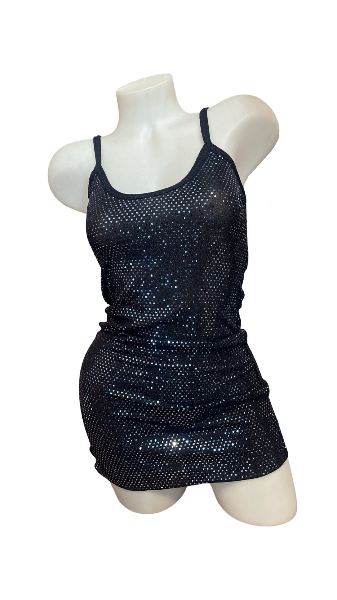 Sparkle Tank Dress - Navy - Model Express VancouverLingerie