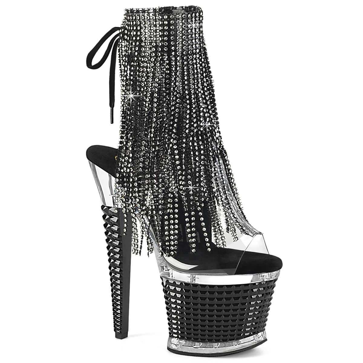 Pleasers Spectator-1017Rsf - Clr/Clr-Blk