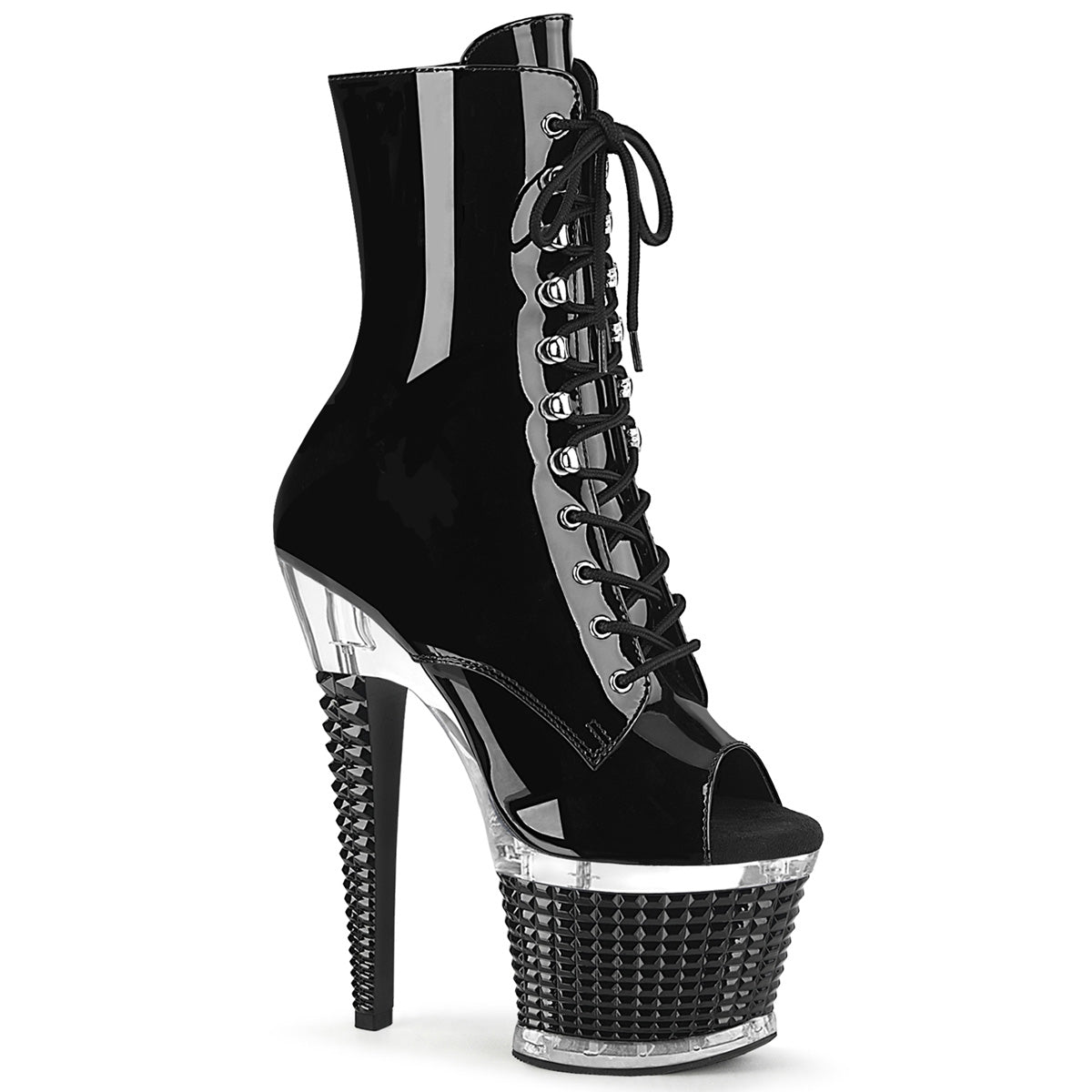 Pleasers Spectator-1021 - Blk Pat/Clr-Blk