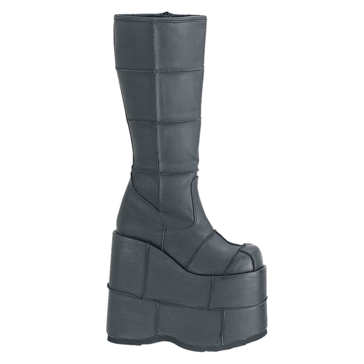 Demonia Stack-301 - Blk Vegan Leather