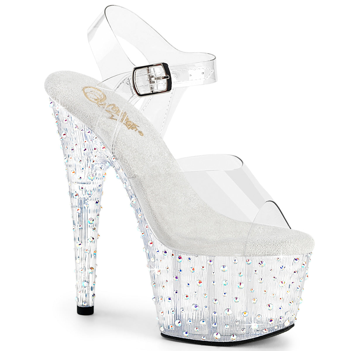 Pleasers Stardance-708 - Clr/Clr-Slv Multi RS