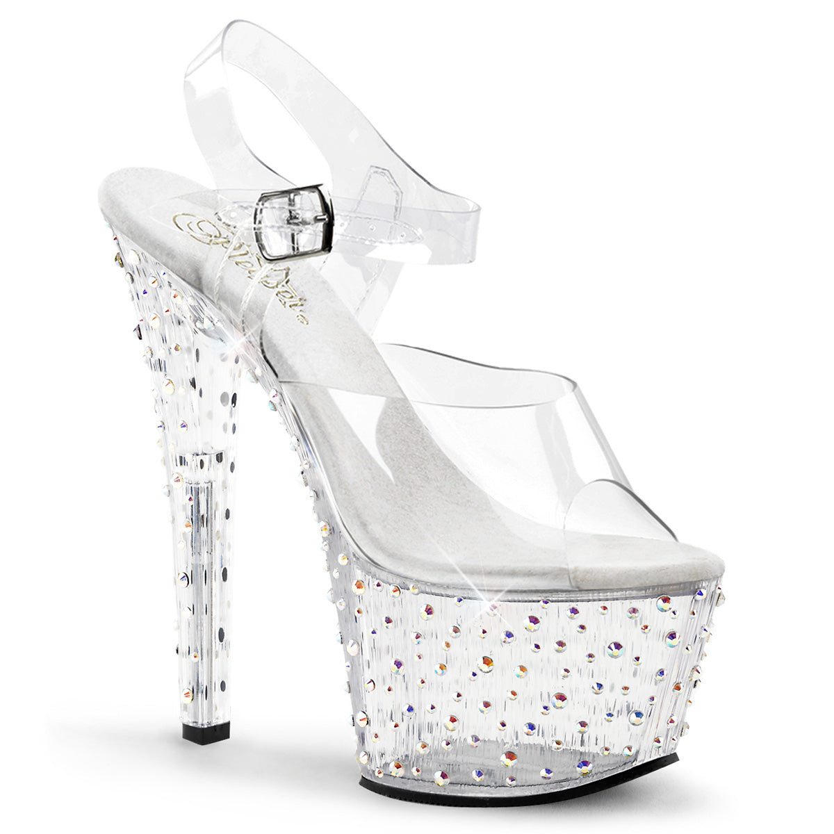 Pleasers Stardance-708 - Clr/Clr-Slv Multi RS