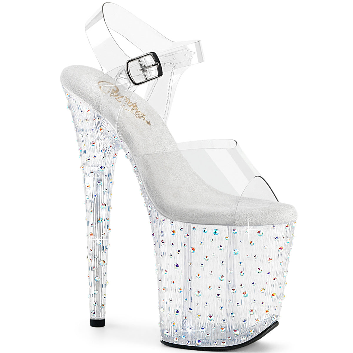 Pleasers Stardance-808 - Clr/Clr-Slv Multi RS