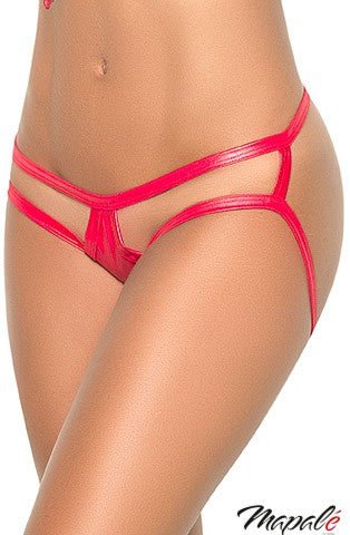 Strappy Cage Panty Red - Model Express VancouverLingerie