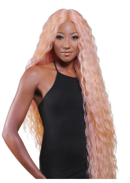 Super Long Tight Curl Wig - Ash Blonde - Model Express VancouverAccessories