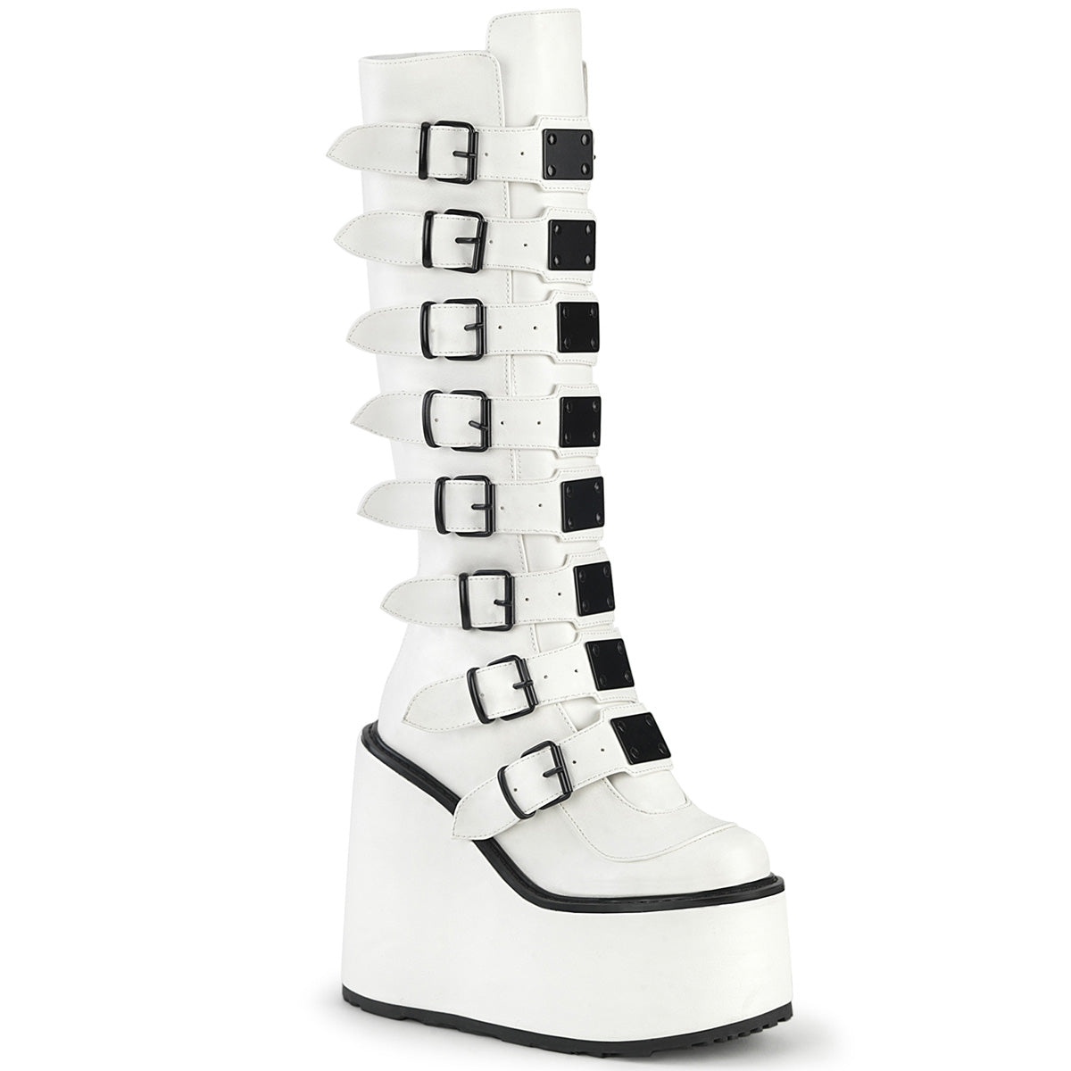 Demonia Swing-815 - Wht Vegan Leather
