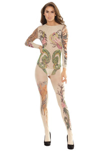 Tattoo Bodystocking - Model Express VancouverLingerie