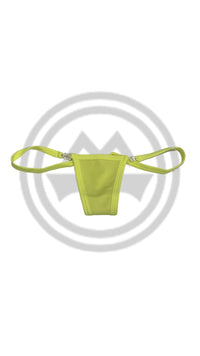 Thin Clip G-String - Neon Yellow - Model Express VancouverLingerie
