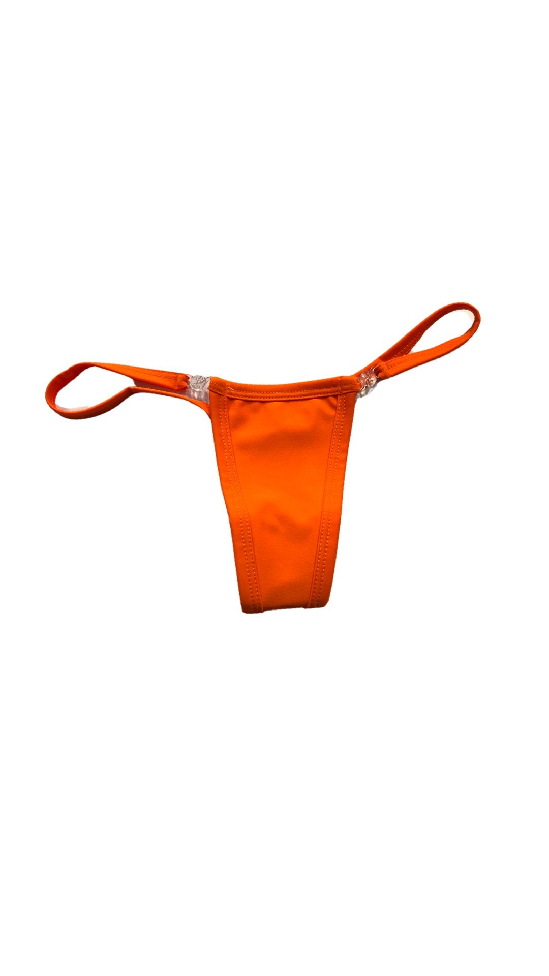 Thin Clip G-String - Orange - Model Express VancouverLingerie