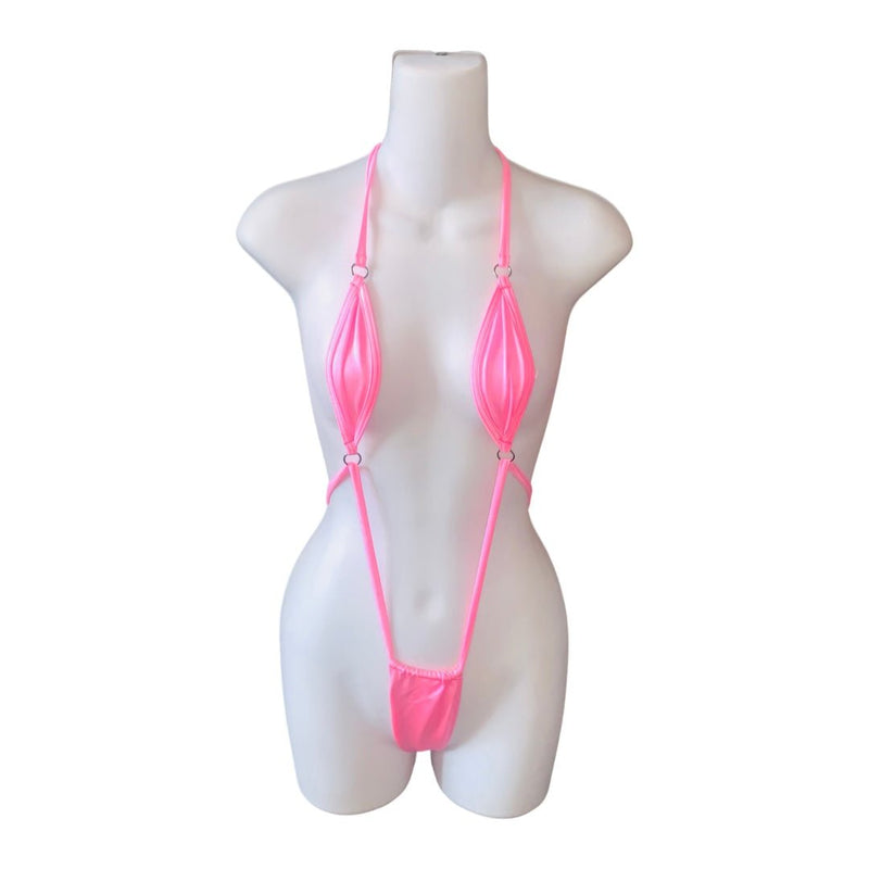 Thong Bodysuit - Baby Pink - Model Express VancouverLingerie