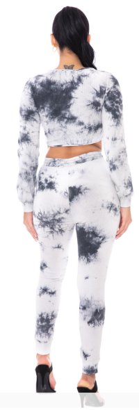 Tie Dye Ribbed Sweater Set - Model Express VancouverClothing