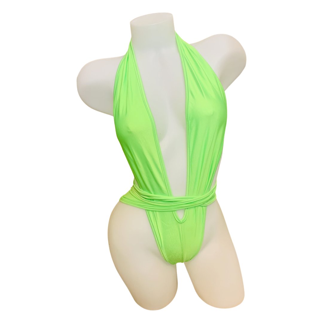 Toga Wrap Neon Green - Model Express VancouverLingerie